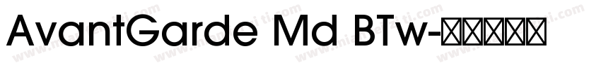 AvantGarde Md BTw字体转换